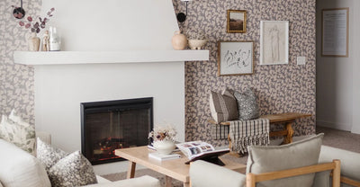 Peel and Stick Wallpaper Ideas for the Living Room