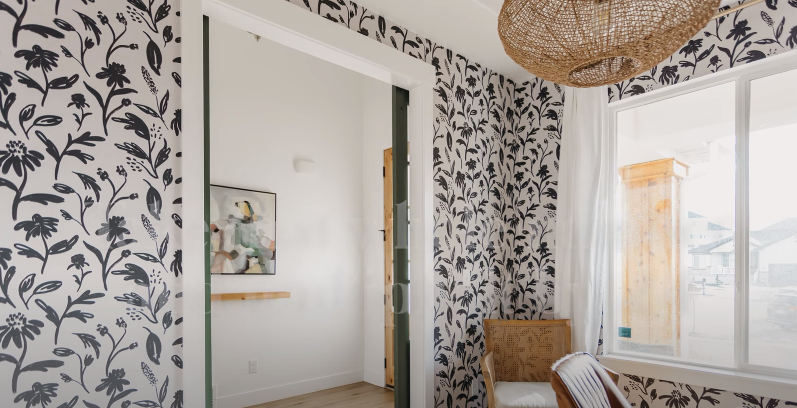 how to wallpaper a single wall