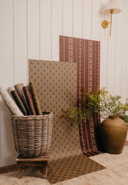 Roselle Stripe Wallpaper by Safari Natalia x Taddy Mikelaites