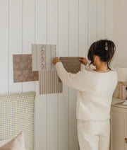 Roselle Stripe Wallpaper by Safari Natalia x Taddy Mikelaites