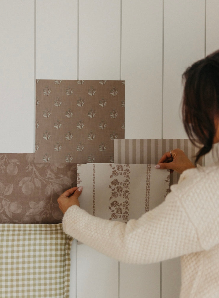 Roselle Stripe Wallpaper by Safari Natalia x Taddy Mikelaites