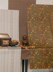 Roselle Stripe Wallpaper by Safari Natalia x Taddy Mikelaites