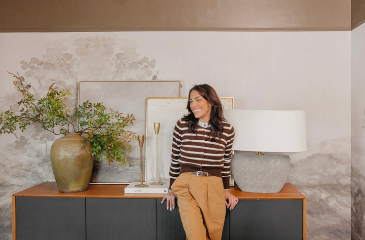 Roselle Stripe Wallpaper by Safari Natalia x Taddy Mikelaites