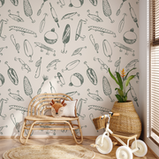 Bait Wallpaper by Kim Hallquist Designs