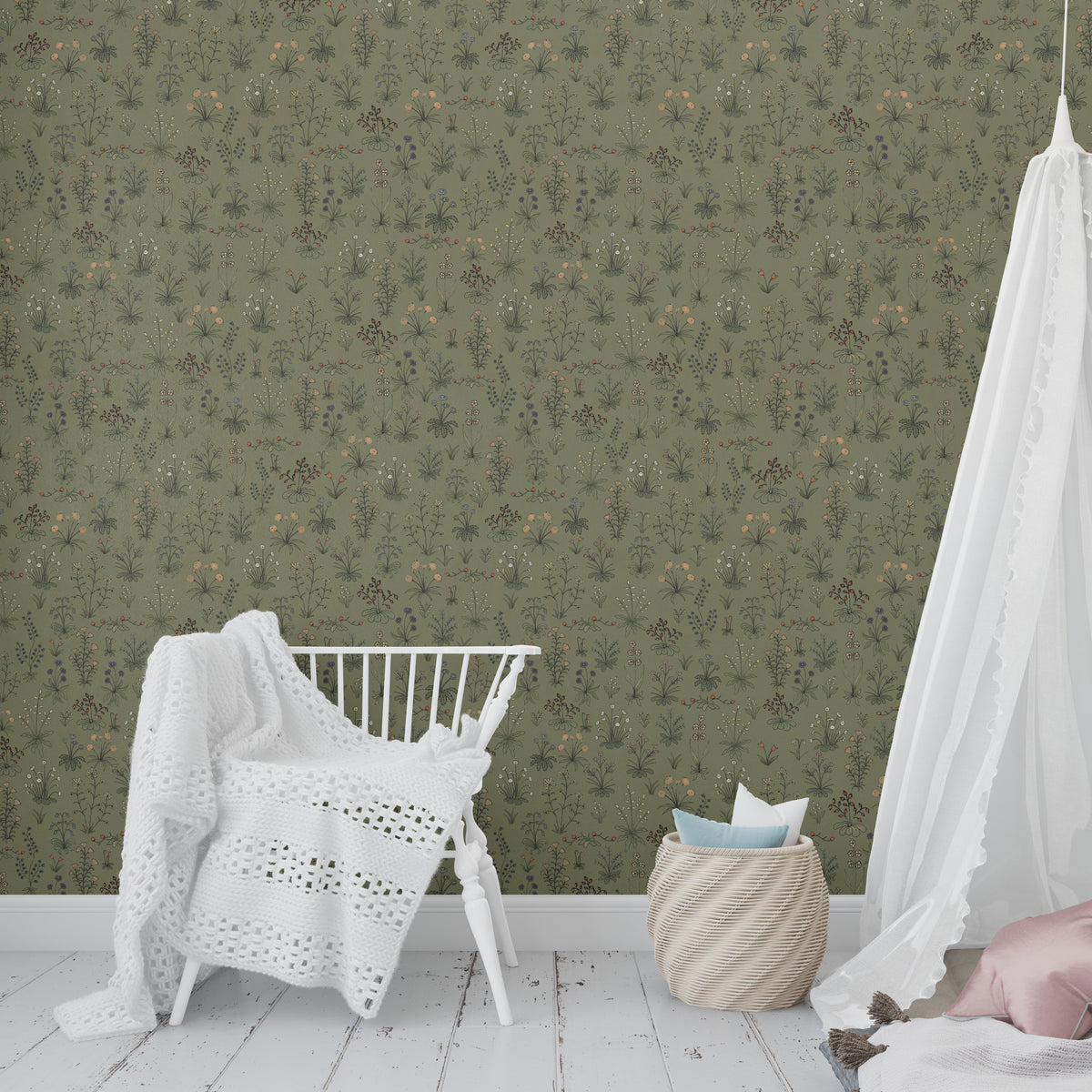 Evelyn Wallpaper by Karin Beatrice Levin – Loomwell Home Goods