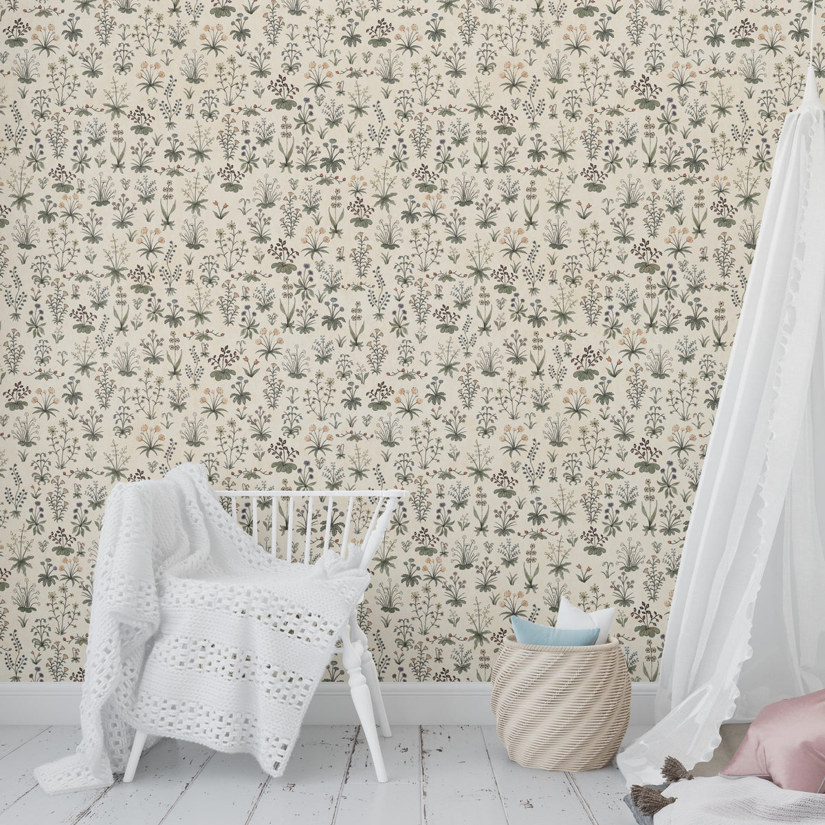 Evelyn Wallpaper by Karin Beatrice Levin – Loomwell Home Goods