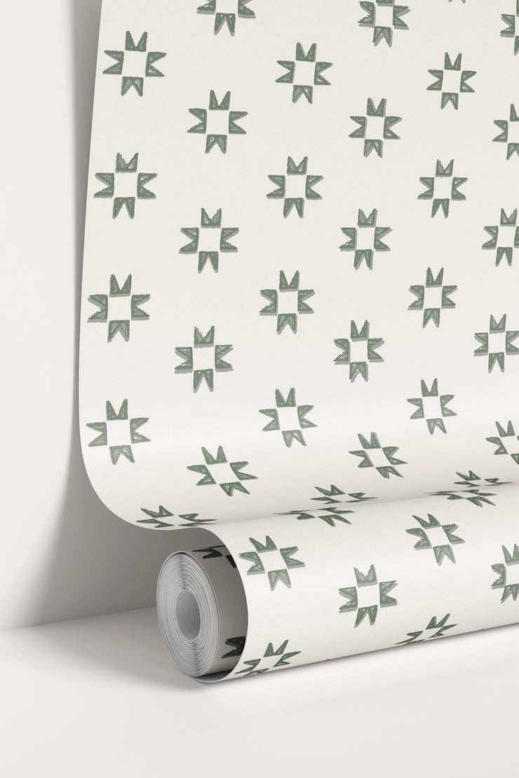 Iris Wallpaper by Melissa Johnson Design