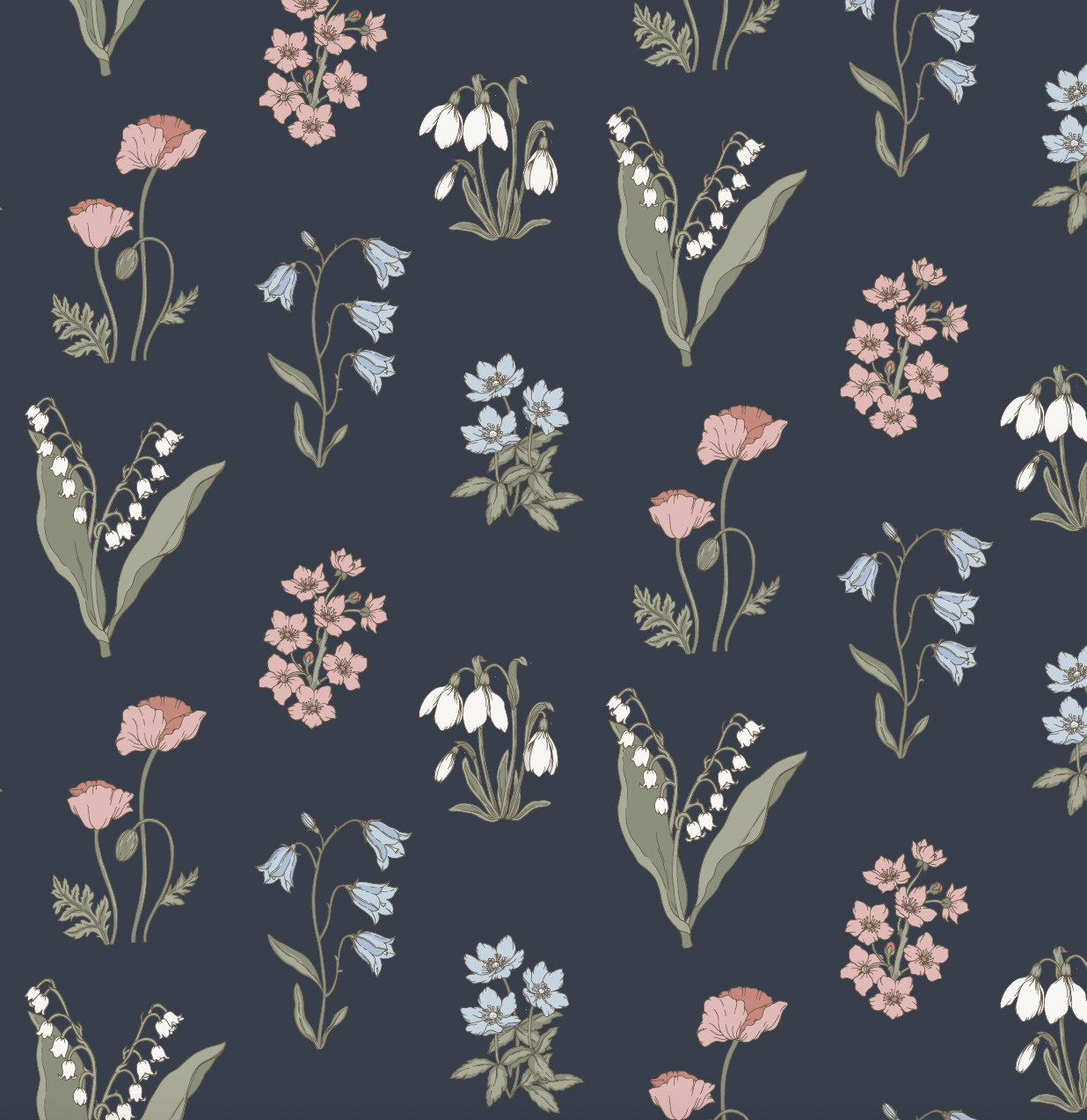 Holly Wallpaper by Anna H Design – Loomwell Home Goods