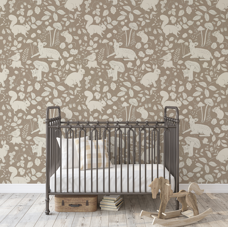 Finch Wallpaper by Daphne and Sage