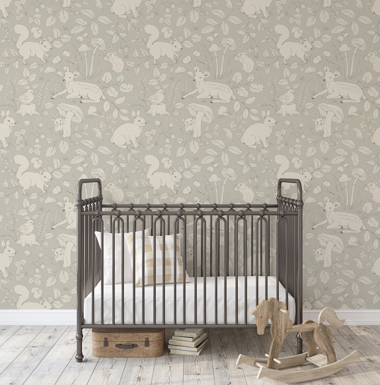 Finch Wallpaper by Daphne and Sage