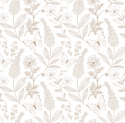 *WAREHOUSE 18* - Ashlyn White Wallpaper 2 - 2 feet x 7 feet - PERFECT