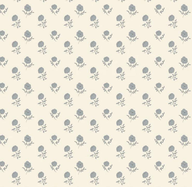*WAREHOUSE* - Elle Cream & Blue Wallpaper 1 - 2 feet x 5 feet - PERFECT