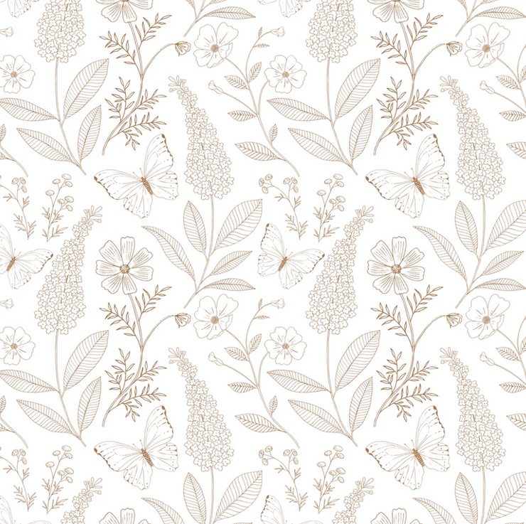 *WAREHOUSE* - Ashlyn White Wallpaper 6 - 2 feet x 8 feet - PERFECT