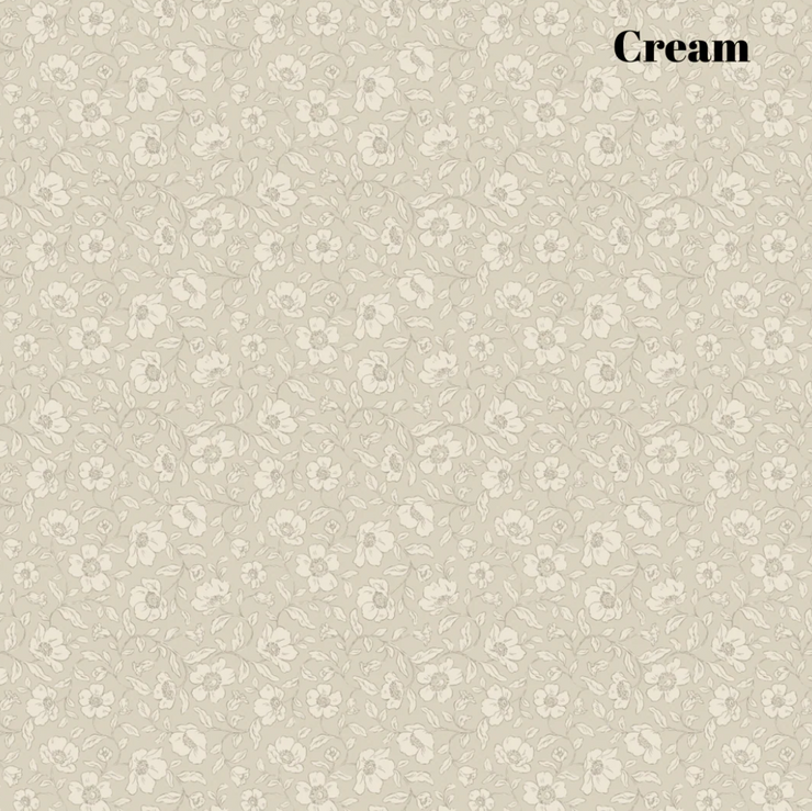 *WAREHOUSE 55* - Margaret Cream Wallpaper 7 - 2 feet x 4 feet Panels- PERFECT
