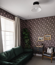 *WAREHOUSE* - Agnes Dark Wallpaper 13 - 2 feet x 3 feet Panel- PERFECT