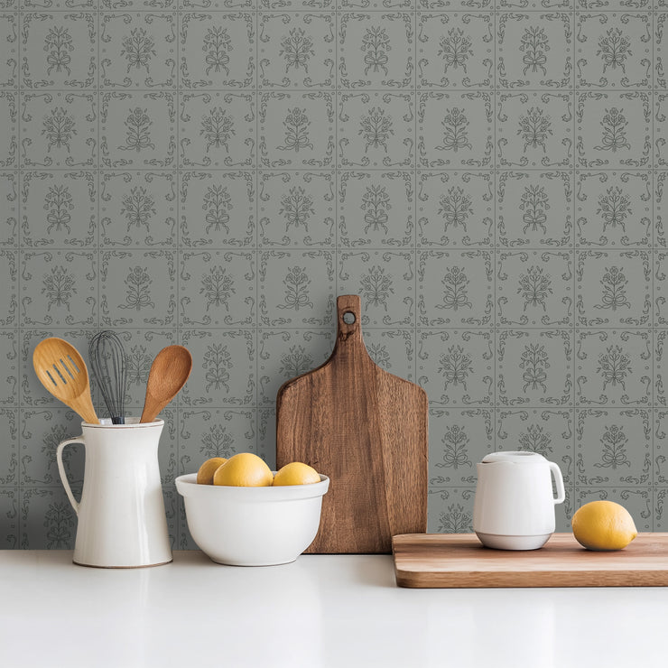 Wrenna Wallpaper by Quirky Paisley Designs