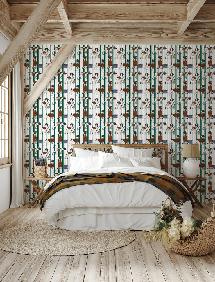 Edmund Wallpaper by Painted Hawk Design