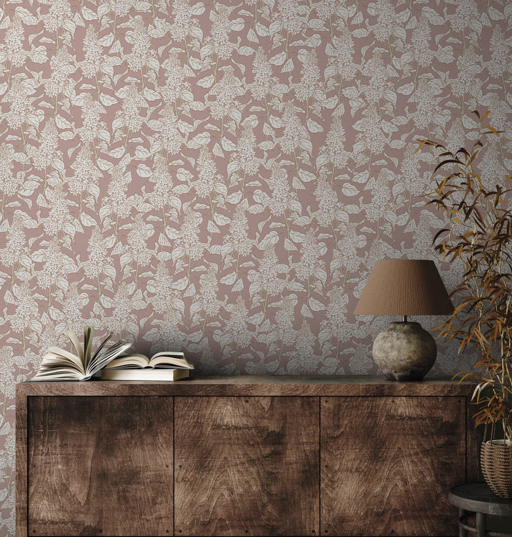 Lilac Wallpaper by Brittany Polatis Design