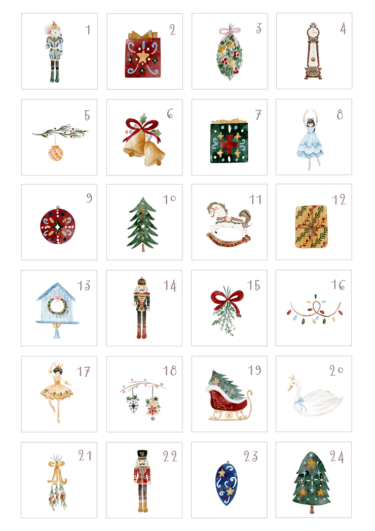 Holiday Advent Calendar Vinyl Loomwell Home Goods