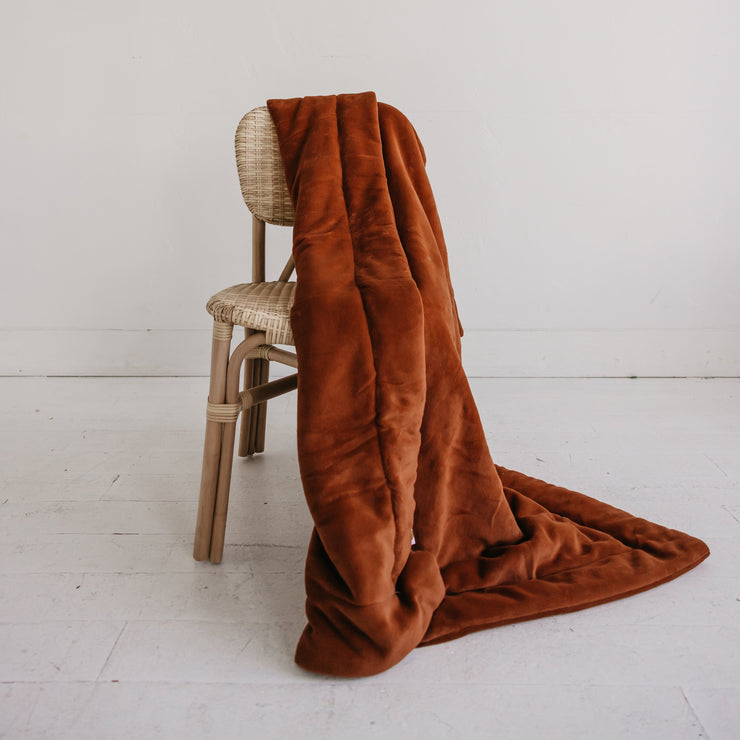 Rust Toddler Snuggle Blanket