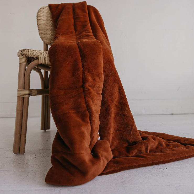 *CLOSEOUT* Rust Toddler Snuggle Blanket