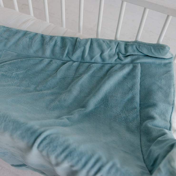 Powder Blue Baby Snuggle Blanket