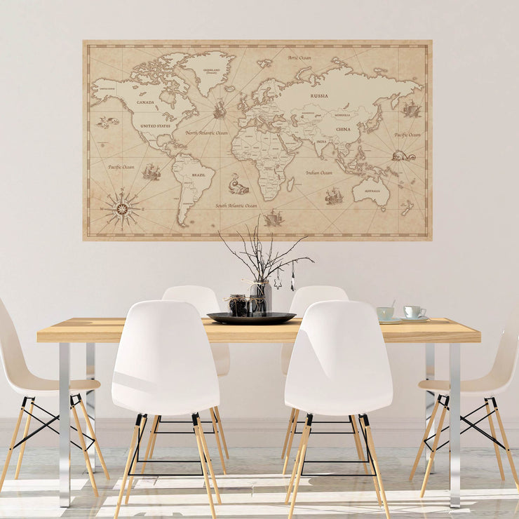 Vintage Wall Map